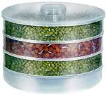 RIOMAX Sprout Maker | Sprout Maker Box | Hygienic Sprout Maker with 4 Container | Home Making Fresh Sprouts Beans for Living Healthy Life Sprout Maker 4 Bowl Sprout Maker for Home (4 Compartments)