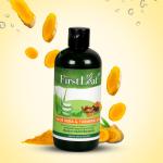 FirstLeaf Aloe Vera and Turmeric Skin Moisturising Gel, For Face, Skin & Hair, Soothes, Repairs and Protects Dry & Irritated Skin, 300 ml
