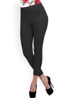Askprints Carrol Women's Black Solid Ankle Leggings