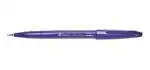 Pentel Arts Water Based Brush Sign Pen | Ideal For Modern Calligraphy & Decorative Writing | Violet, Pack of 3 (SES15C)