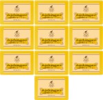 KA Khadi Ark Herbal Natural Handmade Haldi Chandan (Turmeric & Sandalwood) Bath Soap 125gm each Pack of 10
