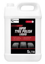 BLISS & BLUSH tyre polish 5Liter With Black Foam Applicator and Microfiber Cloth| Gives Lustrous Dark, Long Lasting Super Black Shine - Non-Greasy, Super Hydrophobic