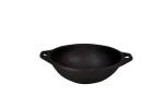Rock Tawa 9 Inch Kadhai (Pre-Seasoned Cast Iron) Black