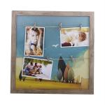 Ez Life multicolour Wood Art Organizer and Planner Frame 42.5x2.5x42.5 cm