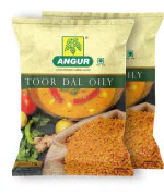 Angur Oily Toor Dal 1 Kg (Pack of 2)