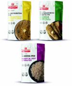 Tanawade's SMART FOOD Multi -01-J, Instant Aloo Paratha, Methi Paratha, Sheera Mix, Ready To Cook, Home Food With Hand Picked Flavours - Pack Of 3