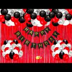 SV Traders Happy Birthday Decoration Combo Kit Of 81 Pcs