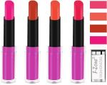 OUR BEAUTY Multicolor  Rich Colour Payoff Long Stay Soft Matte Lipstick , 14 G (Set Of 4)