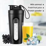 AFITU7 Stainless Steel Protein Shaker Bottle 750 ml, 100% Odorless & Leak-Proof Guarantee, Pre Workout and BCAAs, BPA Free Material Shaker Bottle (Black, Pack of 1)