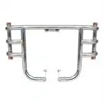 AllExtreme EXAFLG1C Heavy Duty Metal Stainless Steel Air Fly Leg Guard Front Bike Safety Crash Bar Compatible for BS3 and BS4 Model Royal Enfield Bullet 350cc and 500cc (Chrome)