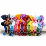 THE DDS STORE Cat and Dog Necktie Collar Bowknot 10 x 10 x 5 cm Multicolour (Pack of 2)