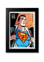 Blue Nexus Superman Digital Art Wall Poster with Wall Frame Room Art Painting Collection A4 size 10x13