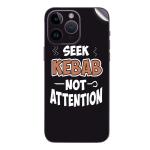 GADGETSWRAP Printed Vinyl Skin Sticker for iPhone 15 Pro Max - seek-kebabs