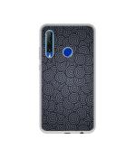 Casotec Grey Swirl Print Design Printed Silicon Soft TPU Back Case Cover for Honor 20i