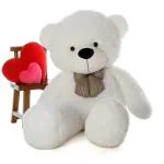 LVS TOYS White Big Size Teddy Bear for Kids Playing, Girls & Children Gifting, Girls Playing & Couples Gift in 4 feet Teddy