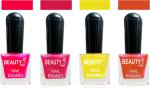 OUR Beauty Multicolor High Quality Quick Dry Long Lasting Hd Colors Nail Polish Pcs Vs04, 32 ml (Set Of 4)
