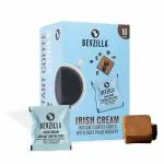 Bevzilla 10 Irish Cream Flavor Instant Coffee Cubes | Made with Organic Date Palm Jaggery & Arabica Beans | No Refined Sugar | No Preservatives | Coffee Premix with Real Ingredients | Enjoy Hot & Cold