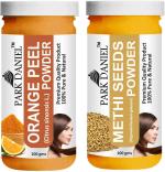 Park Daniel Pure And Natural Orange Powder And Methi Powder, 100 G Each (Combo Of 2) |Hair Care|Dandruff Control hair Powder|Healthy Strong Hair Mask