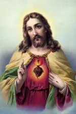 Elegance Classic Sacred Heart Of Jesus Christ Wall Canvas Painting Picture Photo For Home Decoration - 20 X 30 Inch