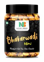 Nature's Bridge Bakarwadi | Special Mini Bhakarwadi - 300 Gms Jar (Crunchy & Tasty)