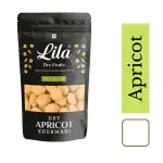 LILA DRY FRUITS Dried Premium Afghani Apricots 1000g(1Kgs) Pouch Pack | Vegan, Sun Dried Apricots | Gluten Free & Sodium Free | Add in your Healthy Recipes | Dry Fruit