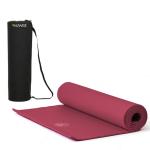YOGWISE Premium Yoga Mat for Men Women, 6MM Lightweight Travel Yoga Mat with Bag, Wine