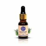 DERMO HEAL Rosemary Essential Oil / Oraganic / Aroma Therapeutic Grade / Natural Pure & Undilued (Strengthens Hair & Balances Scalp | Soothes, Nourishes & Moisturises the Skin & Hair | Skin Rejuvenation) 15ml
