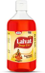 WQT LALVAT Pooja Oil For Diya and Religious Ceremonies - 120 ML ( Pack of 1)