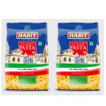 Habit Fusili Pasta 100% Durum Wheat Pasta | Vegetarian | No MSG | Low in Calories | 500 Grams Each | Pack of 2 |