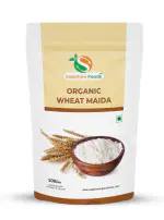 Organic Sapphire Foods Organic Wheat Flour Maida Hygienic, Healthy and Tasty Bhature Pizza Flour (500g)