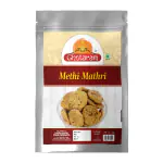 Ghotaram Methi Mathi Purani Delhi Methi Mathri Made with Groundnut Oil Traditional Authentic Indian Tea Time Snacks | Namkeen Dry Mathri Gol mathri | Healthy Minnies Mathi Mathri-1Kg*1Pack