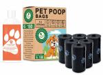 Herbal Home Pet Care Bundle: Pet Poop Bags(180 Bags, Black) & Natural Pet Kennel Wash & Disinfectant(50ml)