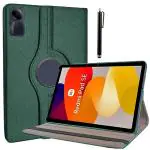 ProElite Case Cover for Redmi Pad SE 11 inch Cover, 360 Rotatable Smart Flip Case cover for Redmi Pad SE 11 inch tablet with Stylus Pen, Dark Green
