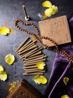 AMAYAH Luxury Organic Handmade Dry Insence Natural Dhoop Sticks With Stand (100% Herbal & 0% Charcoal) Citronella Fragrance (30 Cone Inside the Box)