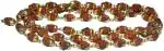 Shivoham Gold Plated Brass and Wood Rudraksha Mala Necklace Set