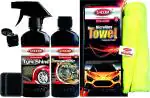 Sheeba Tyre Shine, Car Polish, Towel, Foam Pad (Pack Of 5)