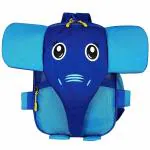 Giraffe Royal Blue and Teal Blue Elephant Polyester School Bag 15 L