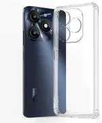 PAEDICON Back Cover for Itel A70, Itel A70 4G (Transparent, Grip Case, Silicon, Pack of: 1)