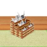 Saffron Decor Polyvinyl Chloride Cutlery Holder Stand Chopsticks And Knife Organiser