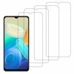 Kite Digital Vivo Y76S Transparent Tempered Glass Screen Protector with Full Screen Coverage (Except Edges) and Easy Installation Kit (Pack of 4)