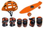 Jaspo Orange Ride On Penny Board Pro Skateboard combo 22 X 5.5 inch,10 yrs
