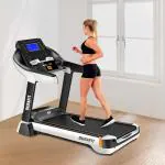 Durafit Focus | 7HP Peak DC Motorized Treadmill | Auto incline | Home Cardio | Max Speed 18 Km/Hr | Max User Weight 150 Kg | Free installation assistance | Spring suspension Technology