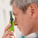 Kuppy Worth Web Micro Touch Trimmer Hair Remover Ear Nose Neck Hair Trimmer Trimmer 60 Min Runtime 0 Length Settings (Green)