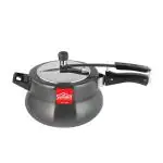 Summit Black & Silver Aluminium Pressure Cooker-5 Ltr
