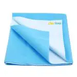1st Step Supa - Dry Extra Absorbent Dry Sheet/Bed Protector/Mattress Protector (Light Blue, Small (50 * 70 cm)) Light Blue