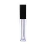 Nsb Herbals 5 Ml Square Premium Acrylic Empty Lip Gloss, Lip Care, Cosmetic, Mascara, Liquid Eye Shadow, Transparent Empty Clear Lip Containers Tubes, Refillable Bottle With Plug (Pack Of 3)