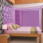 Yaanthiv's Purple Polyethylene Mosquito Net