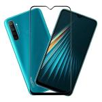 HOBBYTRONICS 11D Tempered Glass Screen Protector For Realme 5 Black (Pack Of 1)