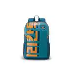 American Tourister Herd 3.0 Style 01, 33 Liters Volume College Backpack with Front Organizer and Spacious Interiors for Men and Women - Teal/Orange