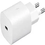 TAKAGI 25 W 3 A Mobile Samsung Galaxy 25 Watts Travel Adapter, Super Fast Charge & Data Sync [White] Charger with Detachable Cable (for Galaxy S20/S21/S22 Plus Ultra/ote 20/Note 20 Ultra/Note 10/Note10+, Cable Included)